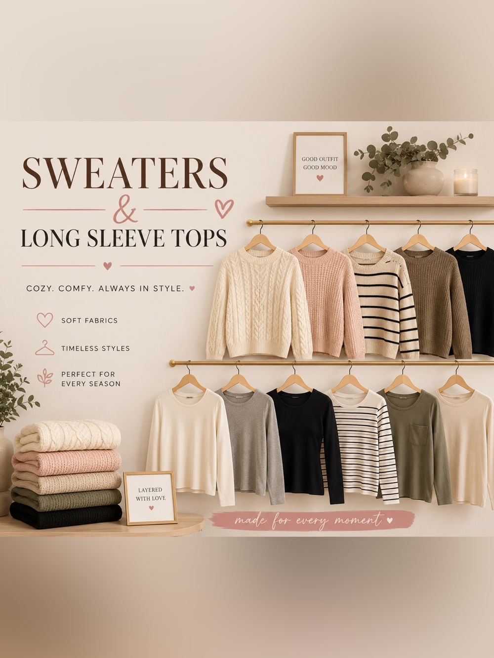 Sweaters and long sleeve